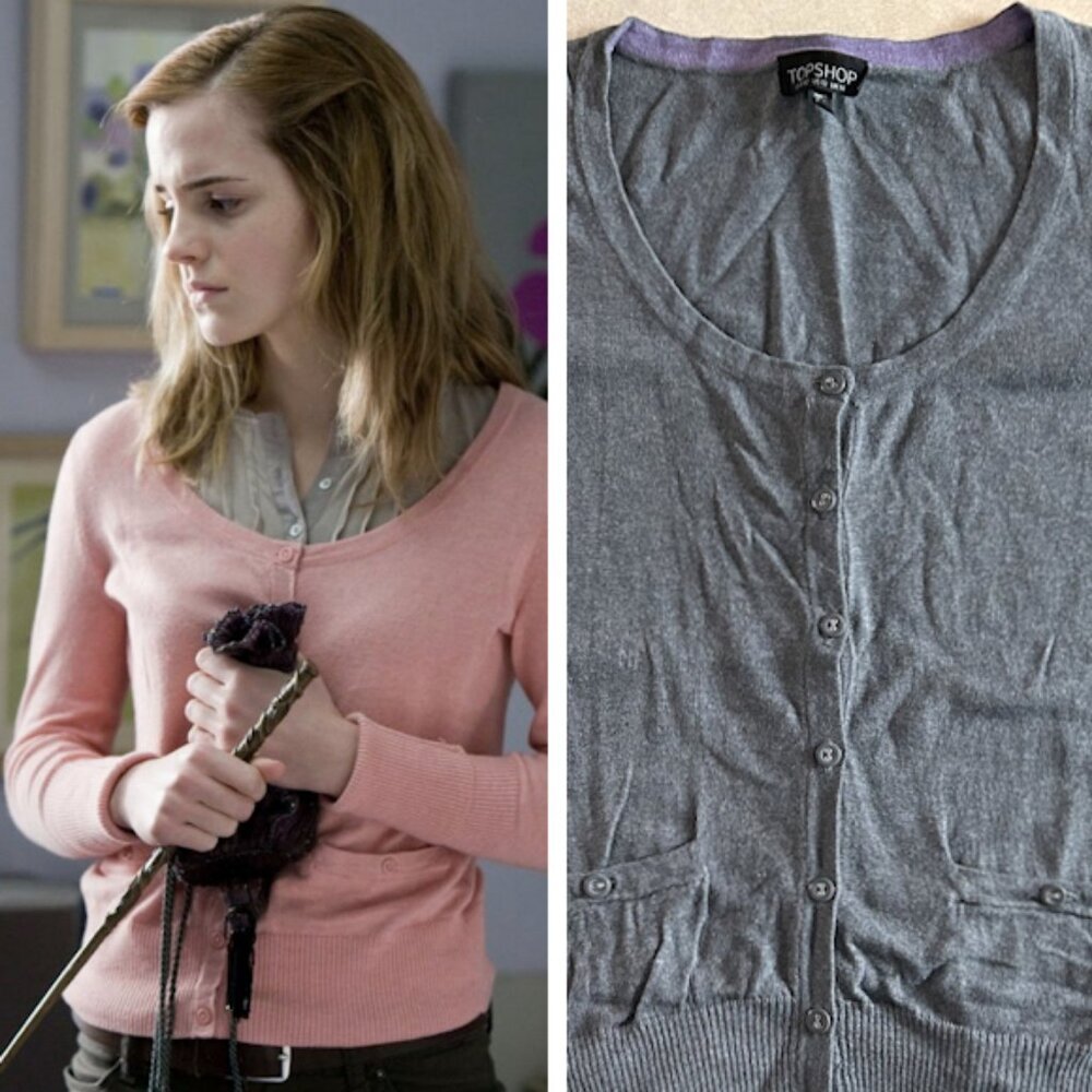 Topshop Knitted Scoop Neck Cardigan ALT ASO Hermione Granger